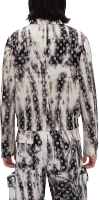 AMIRI SS23 黑色圖案印花翻領夾克. PF23MJF012-001 Shop AMIRI SS23 黑色圖案印花翻領夾克. PF23MJF012-001