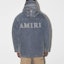 Purchase AMIRI SS23 Jaket Hoodie Denim Biru dengan Poket Zip dan Flap. PS23MOS015-408