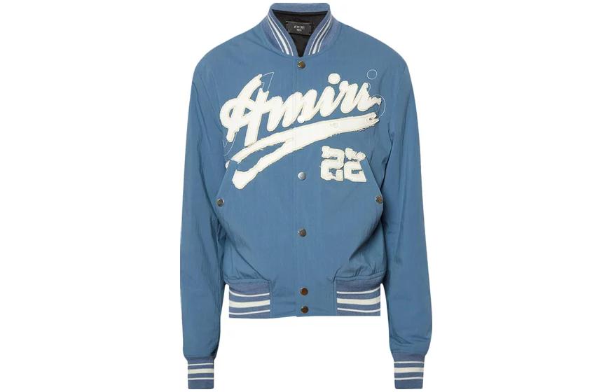 Order AMIRI SS23 藍色字母印花長袖襯衫外套 SS23MOS034-369