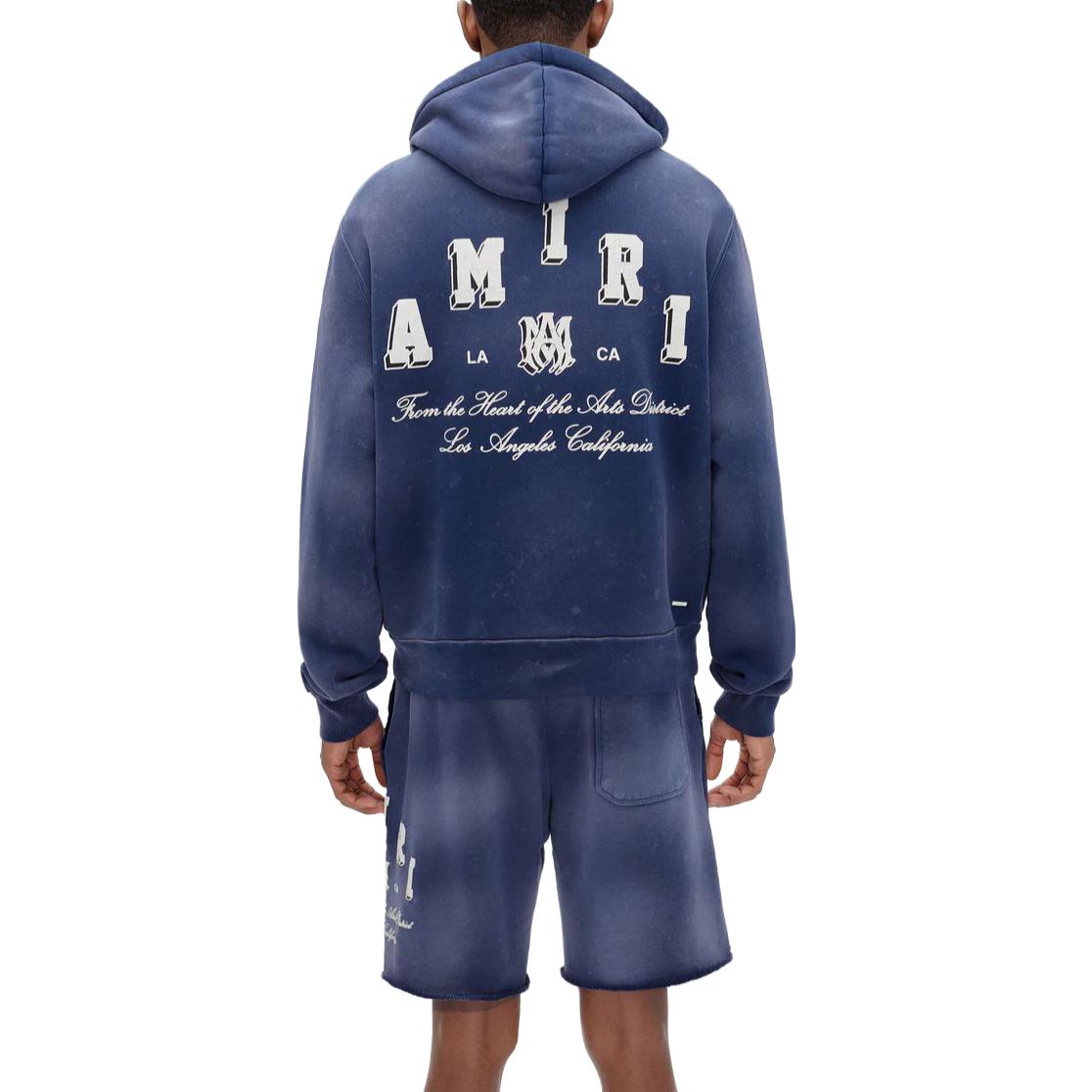 Purchase アミリ SS23 ルーズフィット カレッジ ジップアップフーディー ブルー PF23MJG022-420