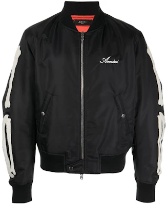 AMIRI SS23 Appliqué Detail Bomber Jacket Black PF22M0S008-001 Buy AMIRI SS23 Appliqué Detail Bomber Jacket Black PF22M0S008-001