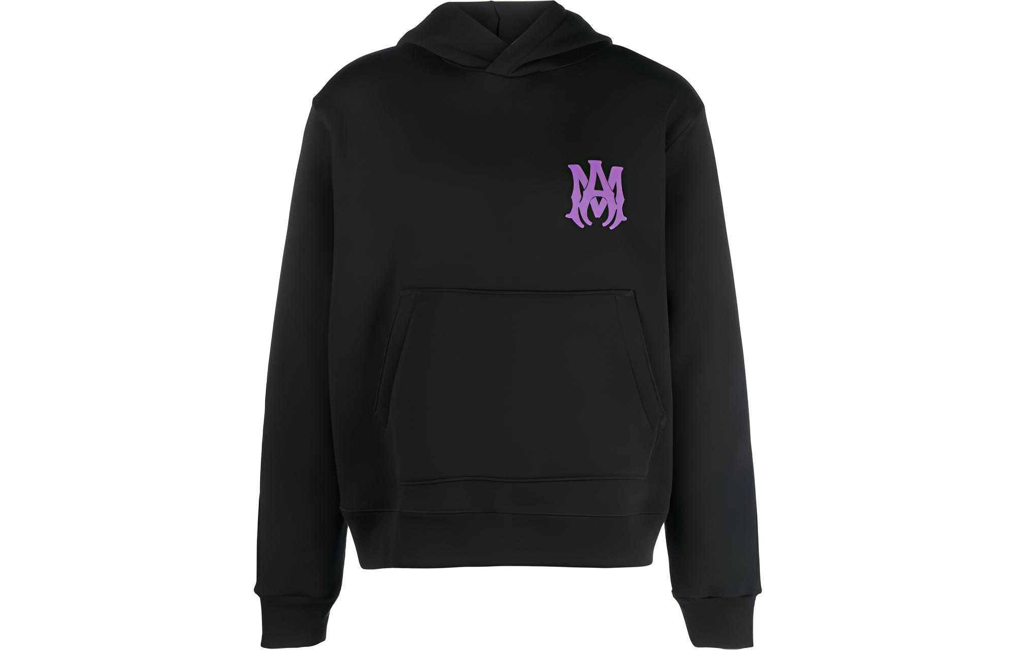 AMIRI SS23 Black Hoodie with Brand Logo Print for Men PS23MJL019-001