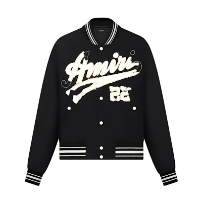 AMIRI SS23 Black Pilot Long Sleeve Jacket for Men SS23MOS034-012
