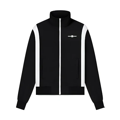 AMIRI SS23 Colorblock Logo Print Zip-Up Jacket Black PS23MOS038-001