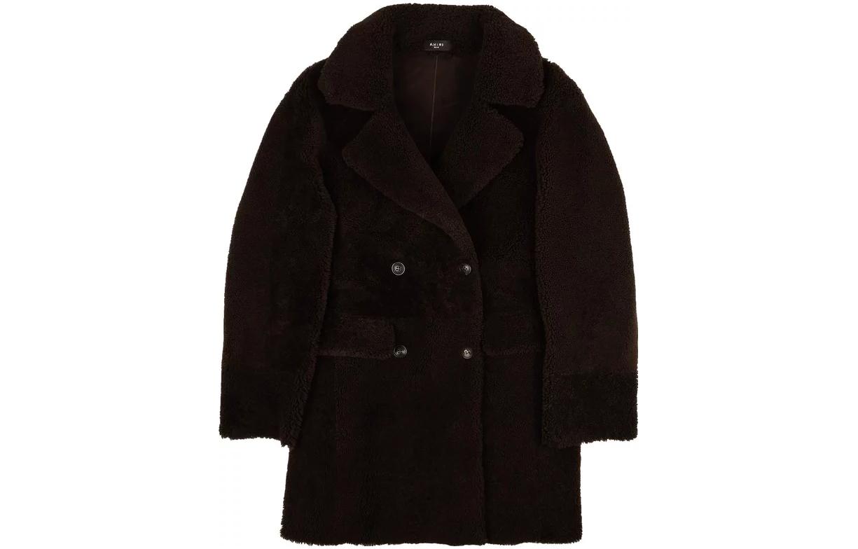 AMIRI SS23 Double-Breasted Solid Color Jacket Brown W0M04360SH-BROW