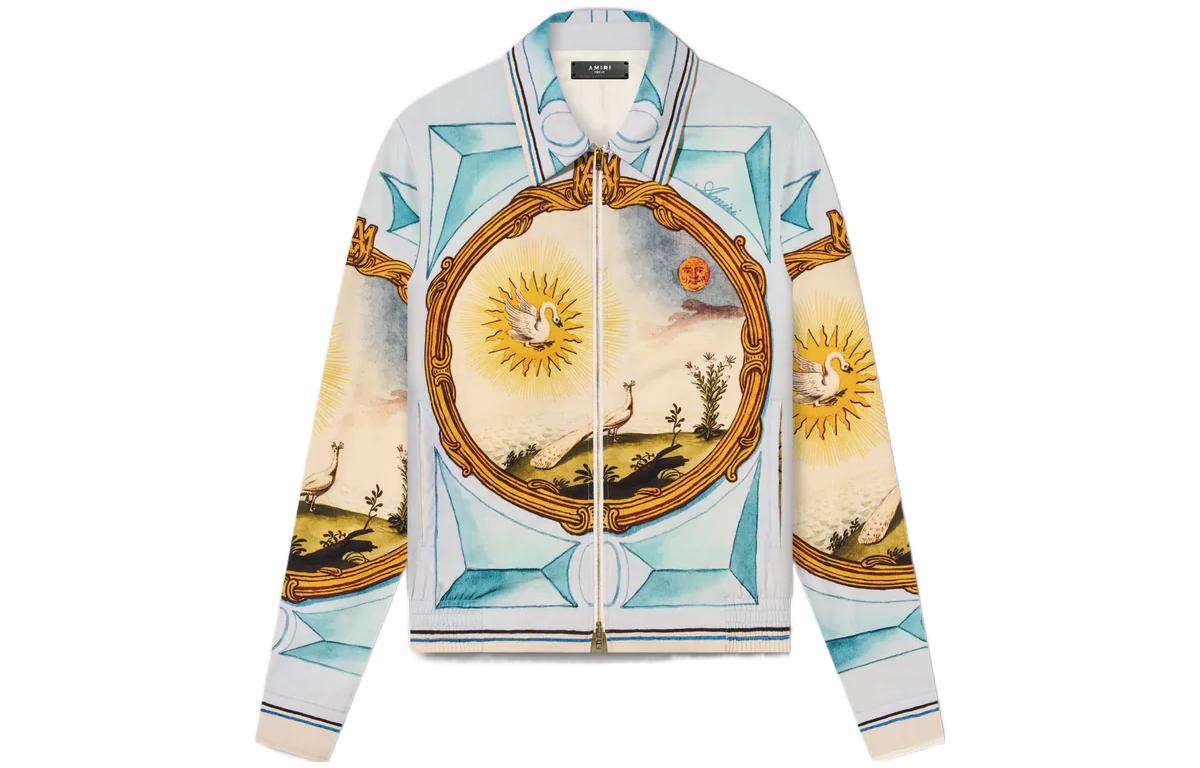 AMIRI SS23 Landscape Print Zip-Up Jacket Multicolor Outerwear PS23MJF009-900