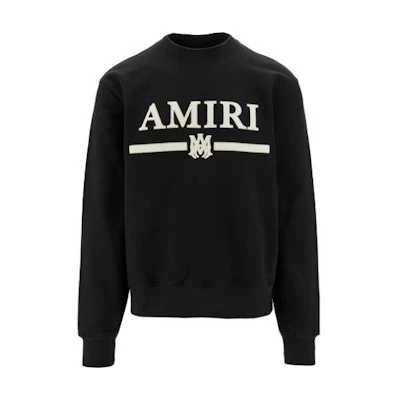AMIRI SS23 Letter Pattern Sweatshirt Black AW23MJL001