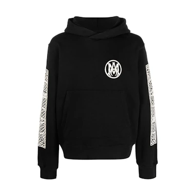 AMIRI SS23 Logo Embroidered Hoodie Black PS23MJG016-001
