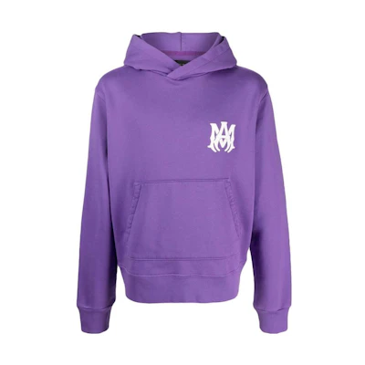 AMIRI SS23 Logo Print Hoodie Electric Purple PS23MJL019-510