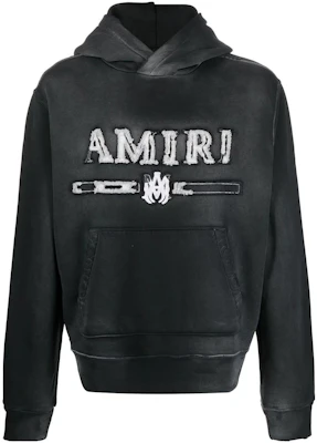 AMIRI SS23 パッチロゴ フーディー ブラック 長袖 SS23MJL013-001 Buy AMIRI SS23 パッチロゴ フーディー ブラック 長袖 SS23MJL013-001