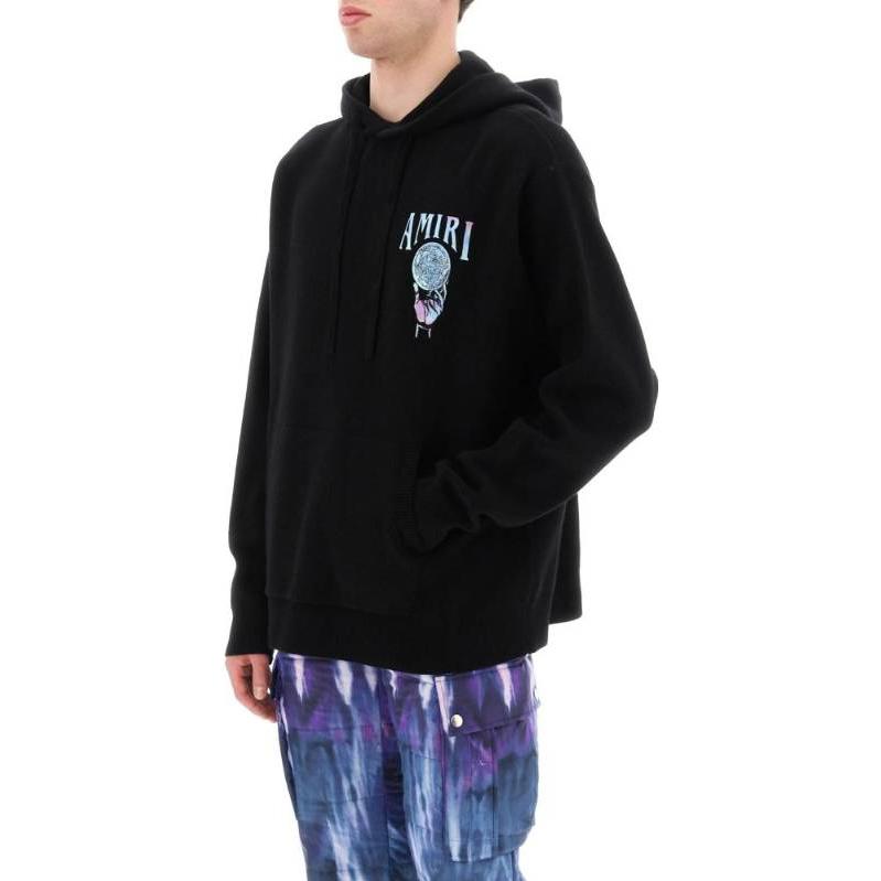 Purchase アミリ SS23 無地 ロゴプリント パーカー ブラック PS23MKH007-001