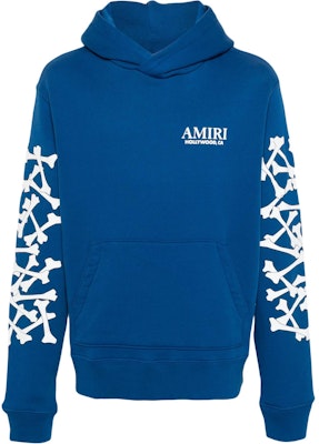 AMIRI 男士SS24藍色圖案印花寬鬆連帽上衣。 AMJYHD1051-BLUE Order AMIRI 男士SS24藍色圖案印花寬鬆連帽上衣。 AMJYHD1051-BLUE