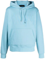 AMIRI SS24 Letter Drawstring Hoodie Oversized Fit Sweatshirt Blue PS24MJL016-401 AMIRI SS24 Letter Drawstring Hoodie Oversized Fit Sweatshirt Blue PS24MJL016-401