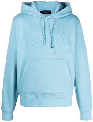 AMIRI SS24 Letter Drawstring Hoodie Oversized Fit Sweatshirt Blue PS24MJL016-401 Buy AMIRI SS24 Letter Drawstring Hoodie Oversized Fit Sweatshirt Blue PS24MJL016-401