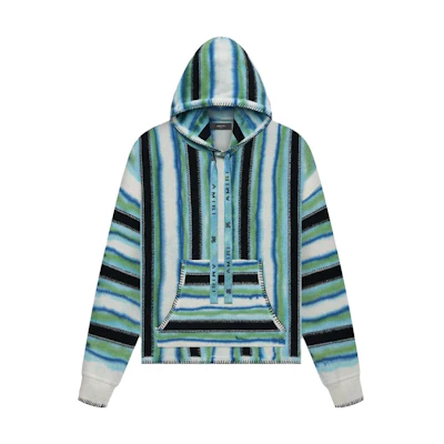 AMIRI Striped Blue Hoodie PF23MKL030-541