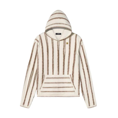 AMIRI Striped Brown Pullover Hoodie for Men SS22MJH001-271