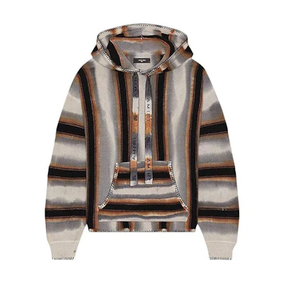 AMIRI Striped Oversized Hoodie Multicolor - Long Sleeve PF23MKH007-900