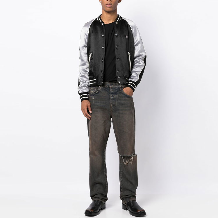 AMIRI Vintage Distressed Straight-Leg Jeans Men PS23MDF008-DARK 圖 3