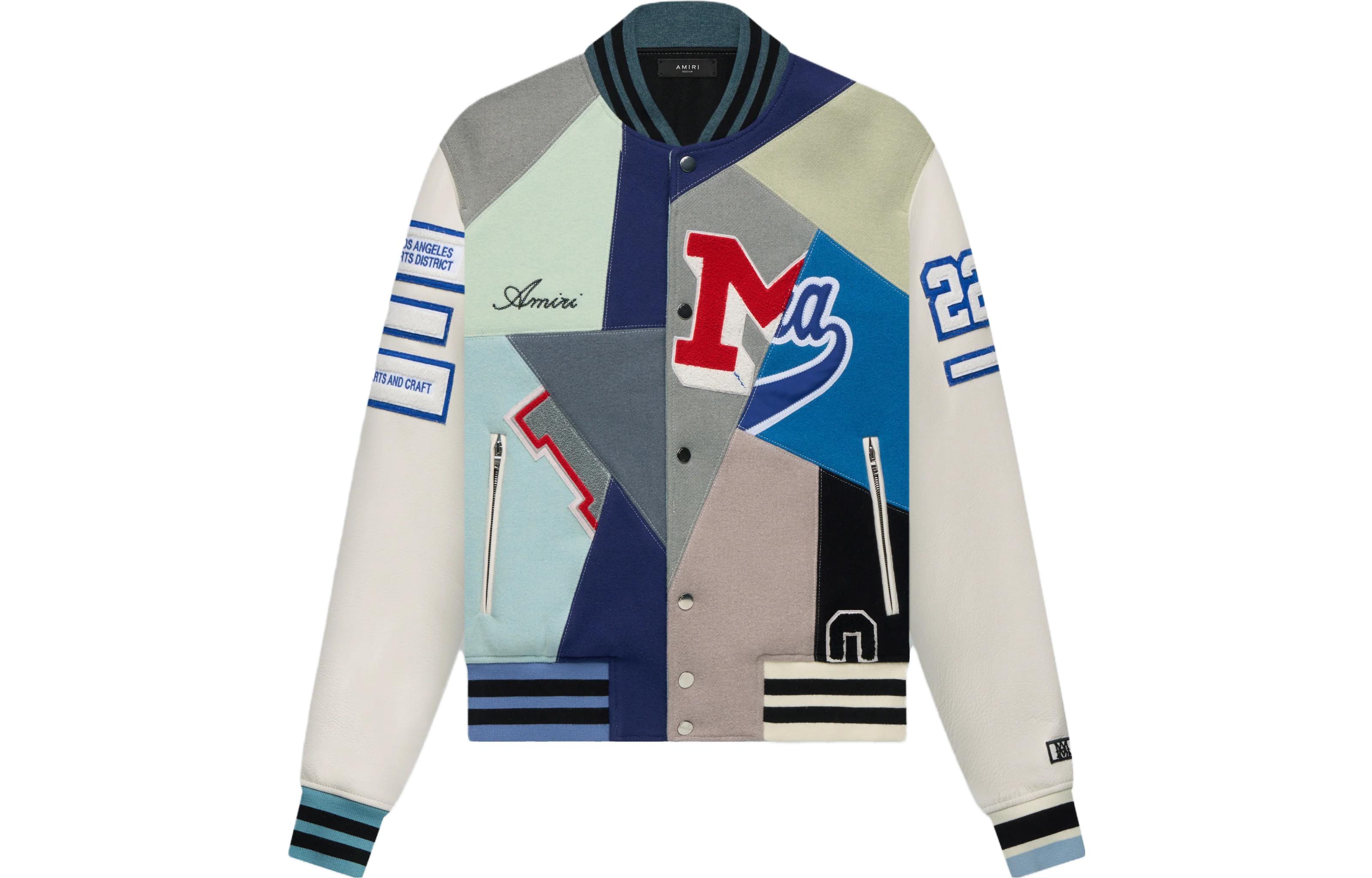 AMIRI Vintage Patchwork Varsity Jacket Multicolor Men 191846455182