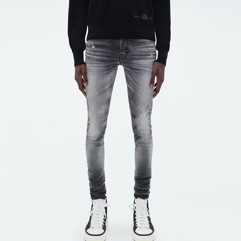 Shop AMIRI ウォッシュド スリムフィット ジーンズ AW23MDS001-516