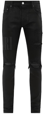 AMIRI 蜡标破洞修身牛仔裤 黑色 AMDNSY1010-001 Buy AMIRI 蜡标破洞修身牛仔裤 黑色 AMDNSY1010-001
