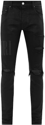 AMIRI 蜡标破洞修身牛仔裤 黑色 AMDNSY1010-001 Order AMIRI 蜡标破洞修身牛仔裤 黑色 AMDNSY1010-001