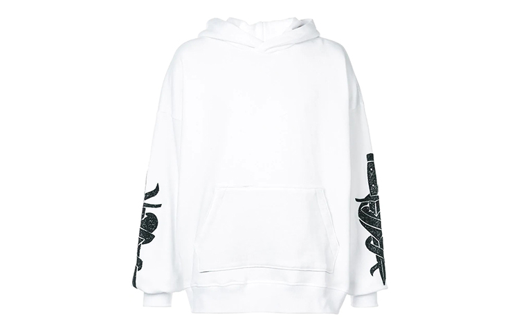 AMIRI White Sweatshirt with Double Arm Embroidery MKHDPGDG