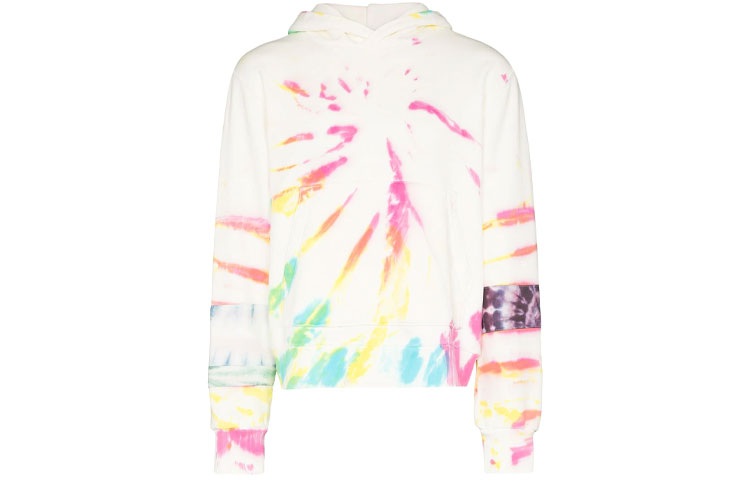 AMIRI White Tie-Dye Pullover Hoodie MJGH010-900