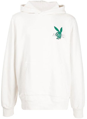 アミリ x プレイボーイ コットンロゴフーディプルオーバー ホワイト. MJGH017-128 Order アミリ x プレイボーイ コットンロゴフーディプルオーバー ホワイト. MJGH017-128