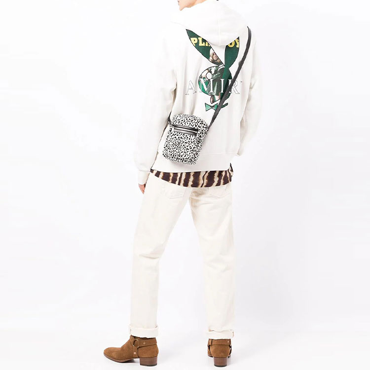 Shop アミリ x プレイボーイ コットンロゴフーディプルオーバー ホワイト. MJGH017-128