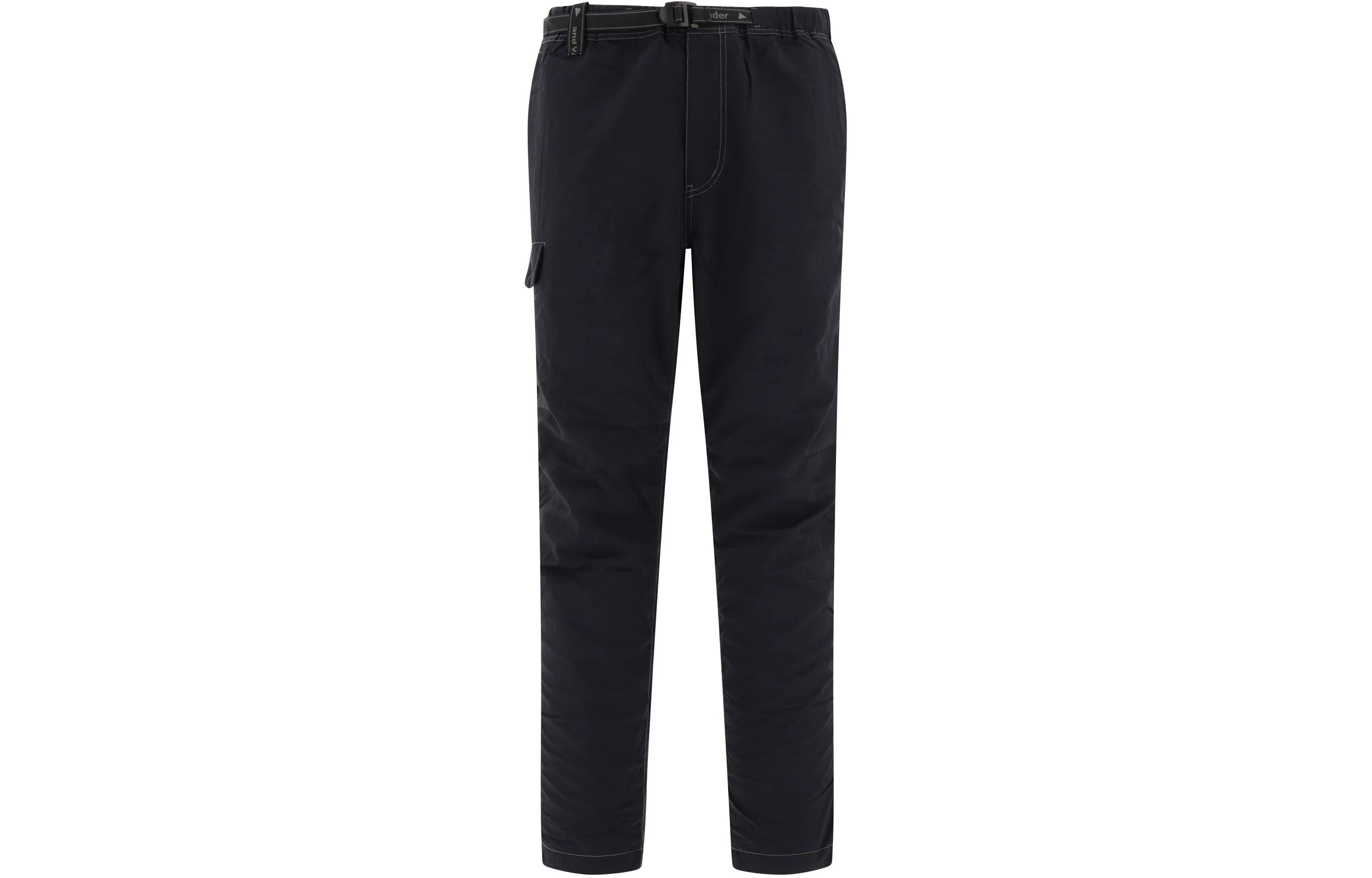 and wander  Black Casual Pants with Logo Print and Zip Closure Design 5743252037-010