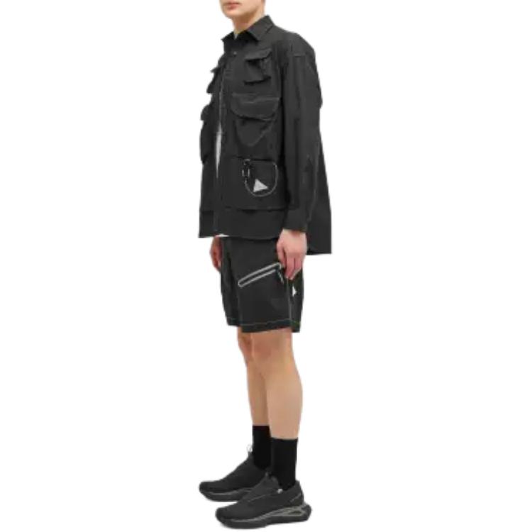 Purchase 앤드 원더 블랙 엘라스틱 허리 캐주얼 쇼츠 5744152142-010