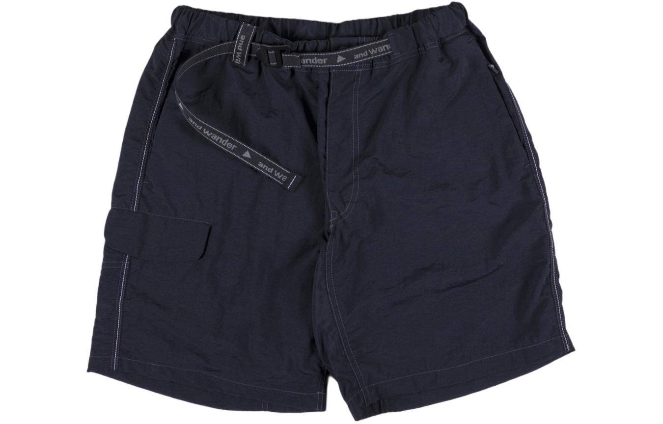 and wander  Black Relaxed Fit Elastic Waist Casual Shorts 5743152202-010