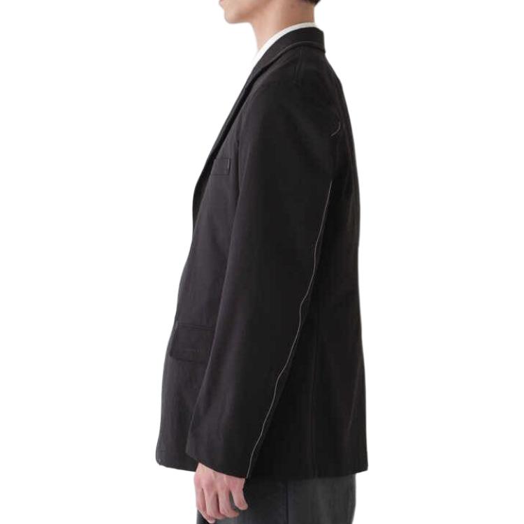 Details for and wander Jaket Blazer Lengan Panjang Butang Warna Hitam Solid 5744181145-010