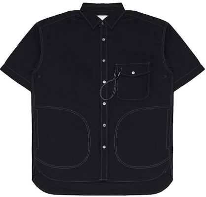 and wander Kemeja Lengan Pendek Butang Hitam Solid 5744183166-010 Order and wander Kemeja Lengan Pendek Butang Hitam Solid 5744183166-010