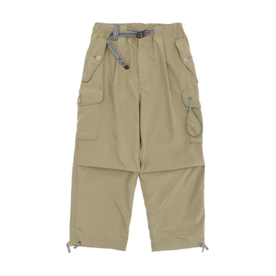and wander Khaki Loose-Fit Casual Pants with Solid Color Design 5744182169043