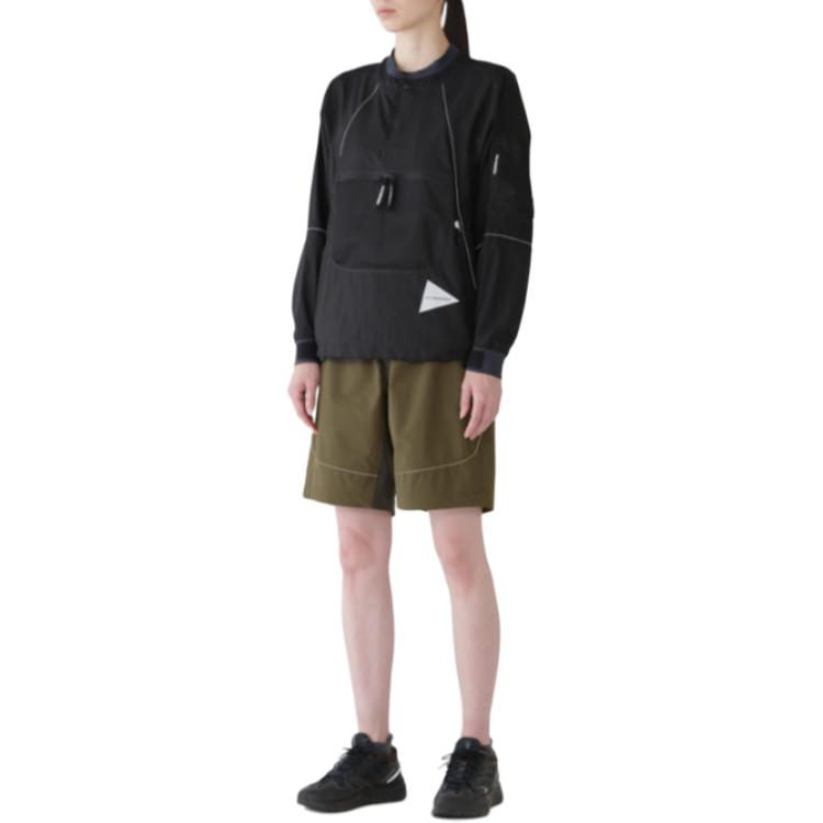 Shop and wander Seluar Pendek Kasual Hijau Longgar Zip Pinggang Tengah 5744122109-180