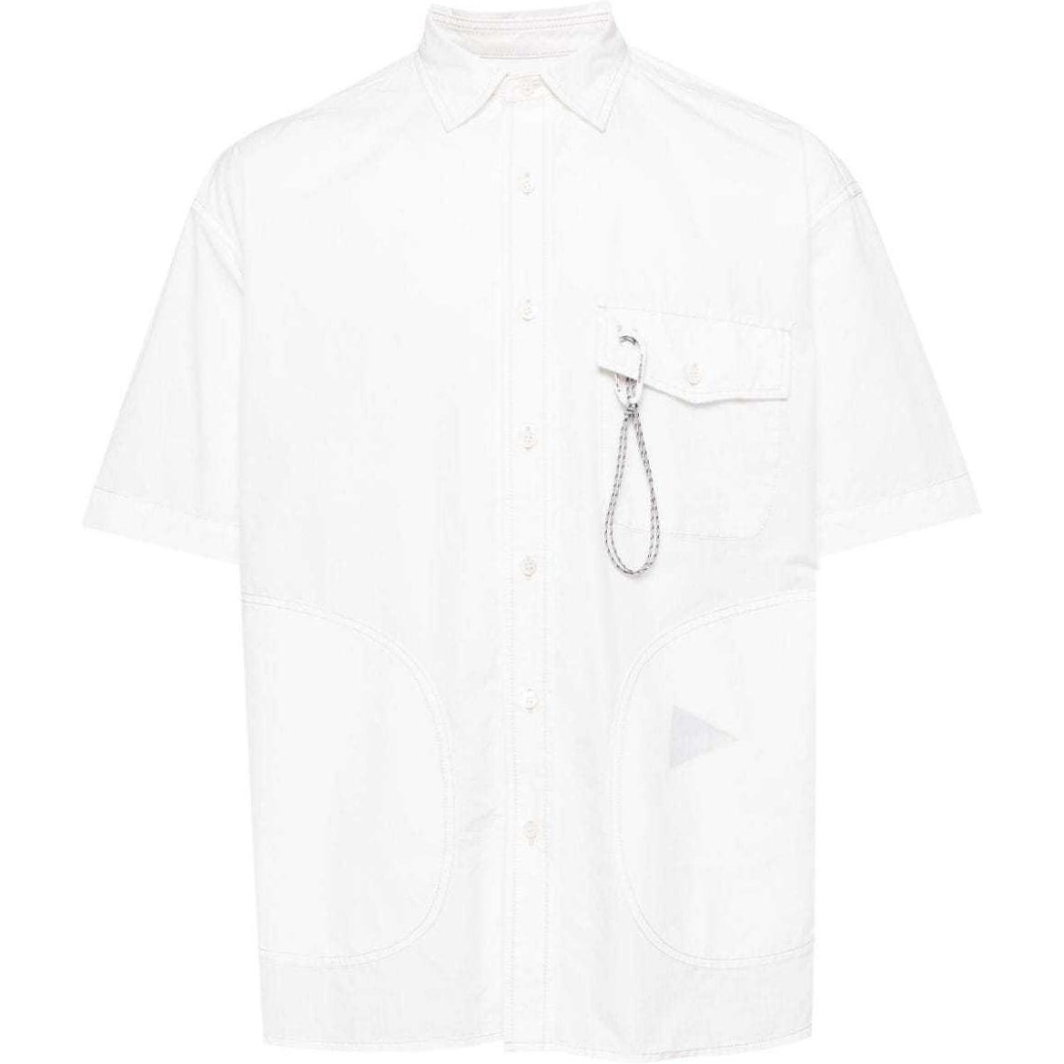 Order and wander Kemeja Lengan Pendek dengan Poket & Patch Detail - Putih 5744183166-031