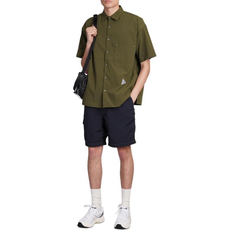 Purchase アンドワンダー ソリッドカラー ジップ カジュアルショーツ ブラック 5744152140-010