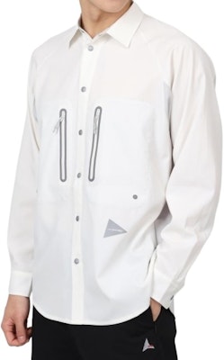 and wander 白色印花長袖襯衫 5744153126-031 Shop and wander 白色印花長袖襯衫 5744153126-031