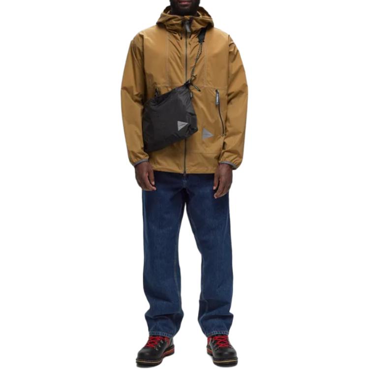 Purchase and Wander イエロー 無地 フード付き ジップアップ ゆったりフィット ジャケット 5744121112-040