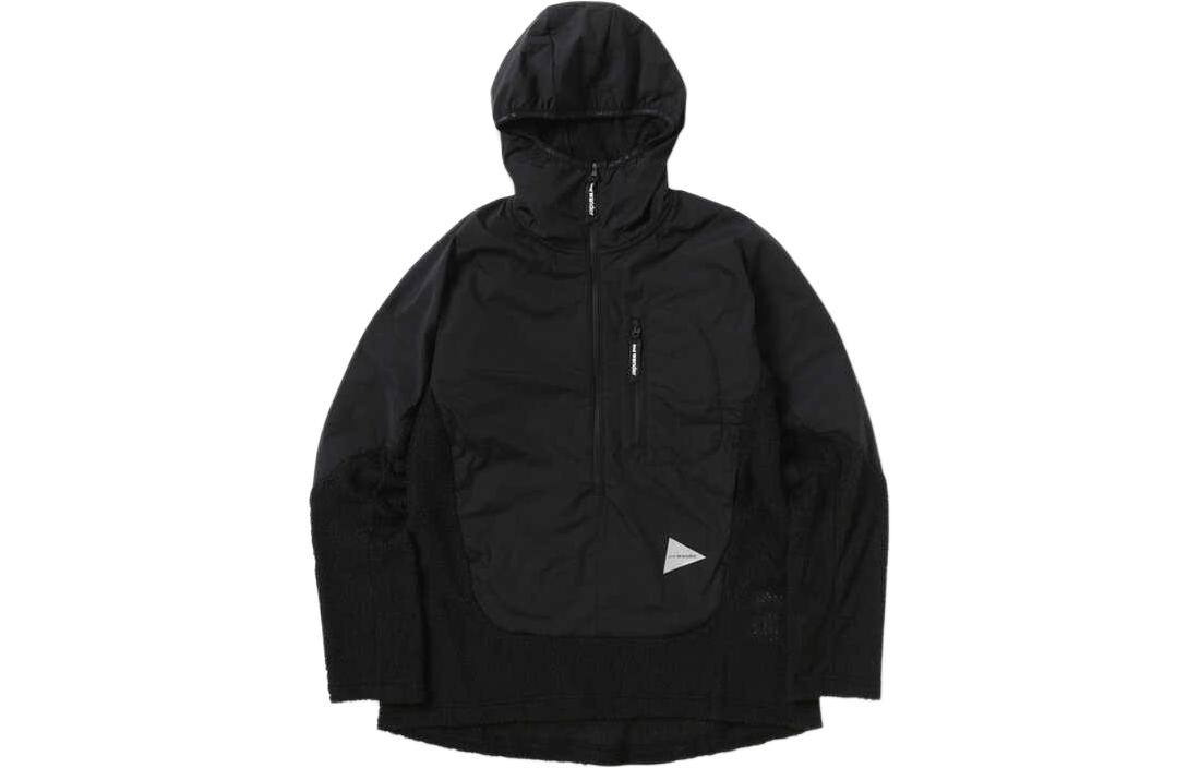 and wander Alpha Direct Pullover Hoodie Black Unisex 5743241023-010