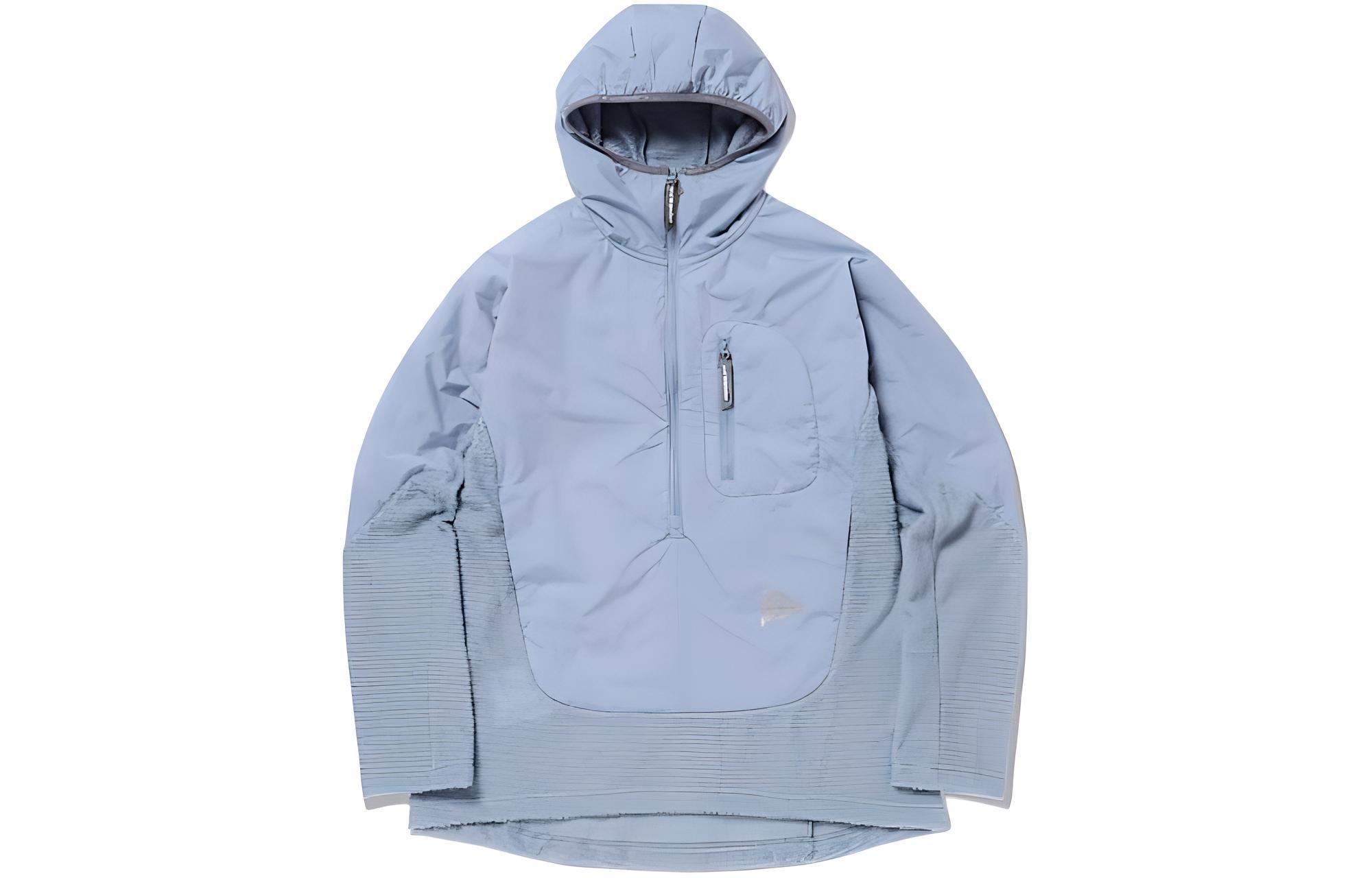 and wander Alpha Direct Pullover Hoodie Unisex Blue Long Sleeve 5743241023-111