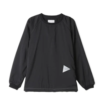 and wander Black Crewneck Long Sleeve Sweatshirt 5742284367-200