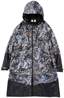 and wander Black Full-Print Mid-Length Zip Hoodie Jacket 574022100700010 and wander Black Full-Print Mid-Length Zip Hoodie Jacket 574022100700010