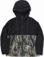 and wander Black Graphic Print Hooded Zip-Up Jacket 5744121110-010 and wander Black Graphic Print Hooded Zip-Up Jacket 5744121110-010