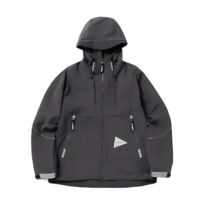 and wander Black Hooded Full-Zip Jacket 5744121105-022