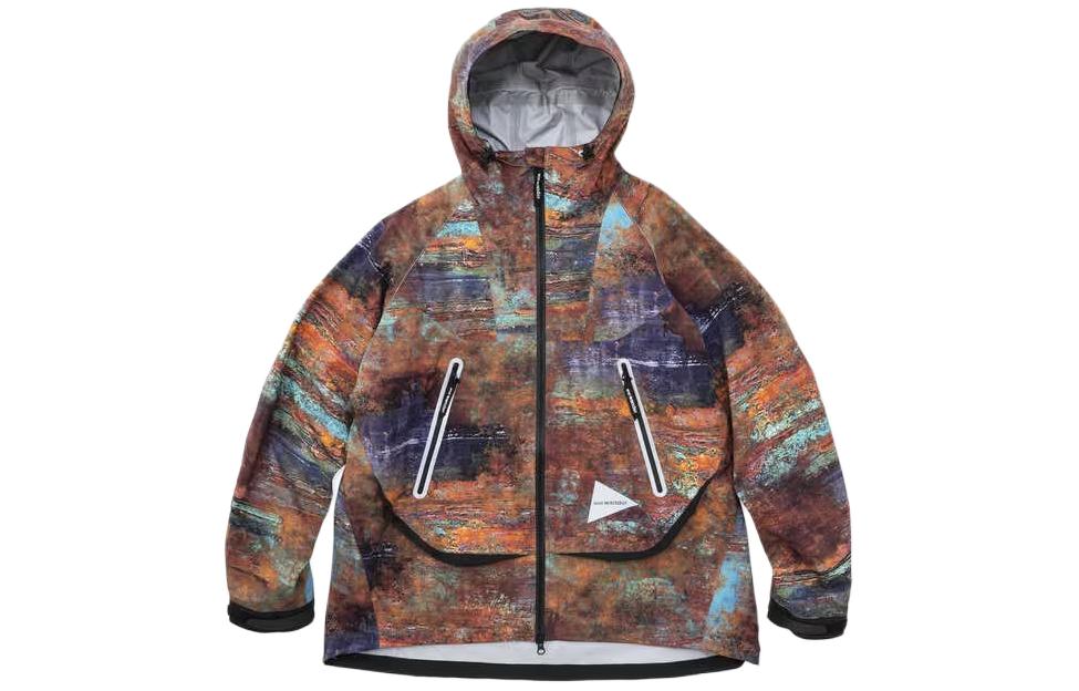 and wander Camo Full-Print Zip Hoodie Jacket Unisex Colorblock Design 5743211046-410