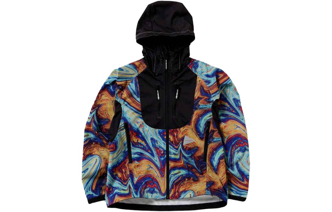 and wander Color-Block Hooded Jacket Multicolor 1122672M14020