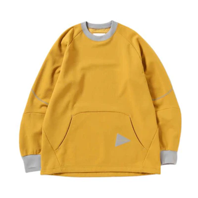 and wander Colorblock Crewneck Raglan Sweatshirt Yellow () 5742144014-060